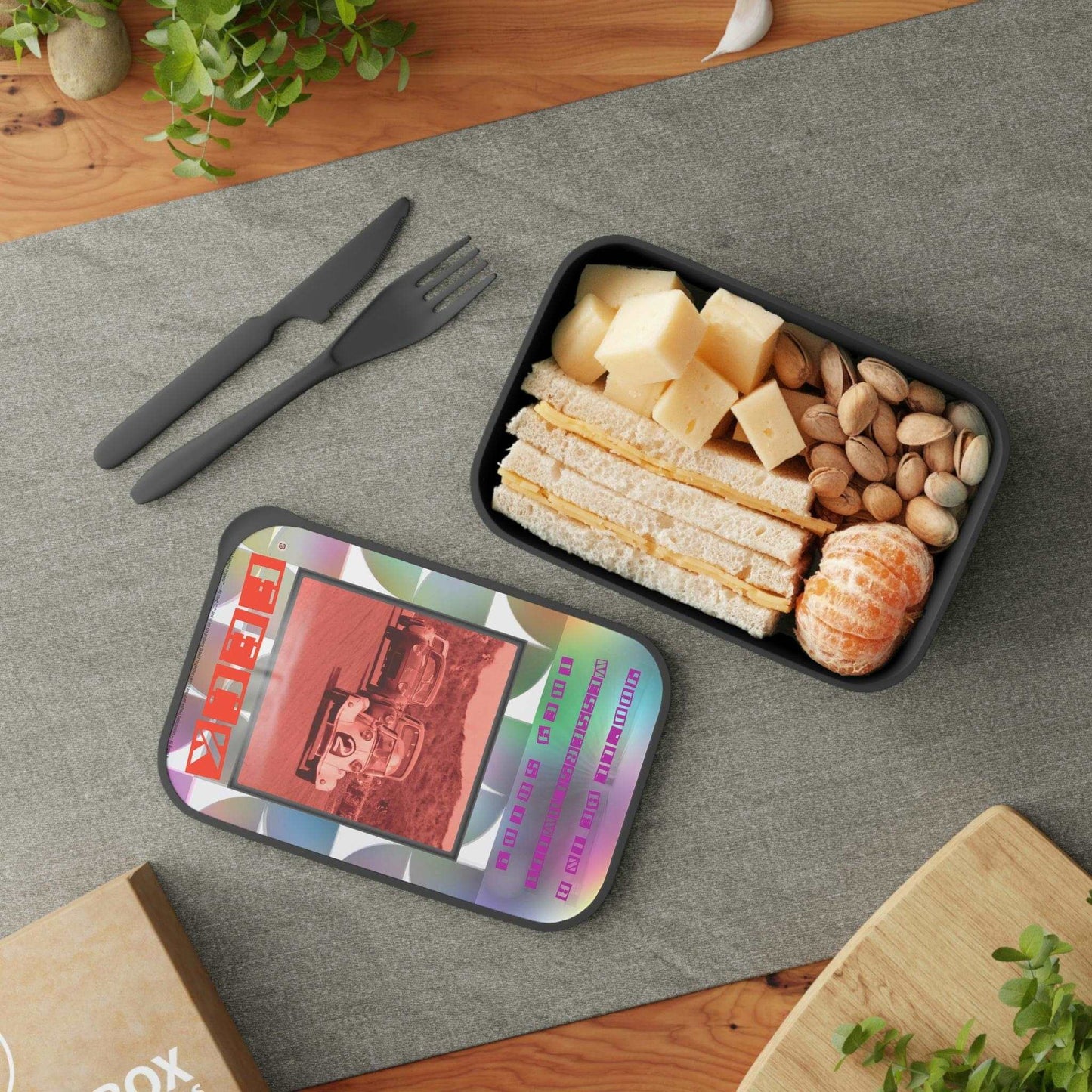 Just Being You, Your Way!-Lunch box with utensils | Customizable eco-friendly way to enjoy your lunch in style-Travel Accessories - FECK P0P1P2P3