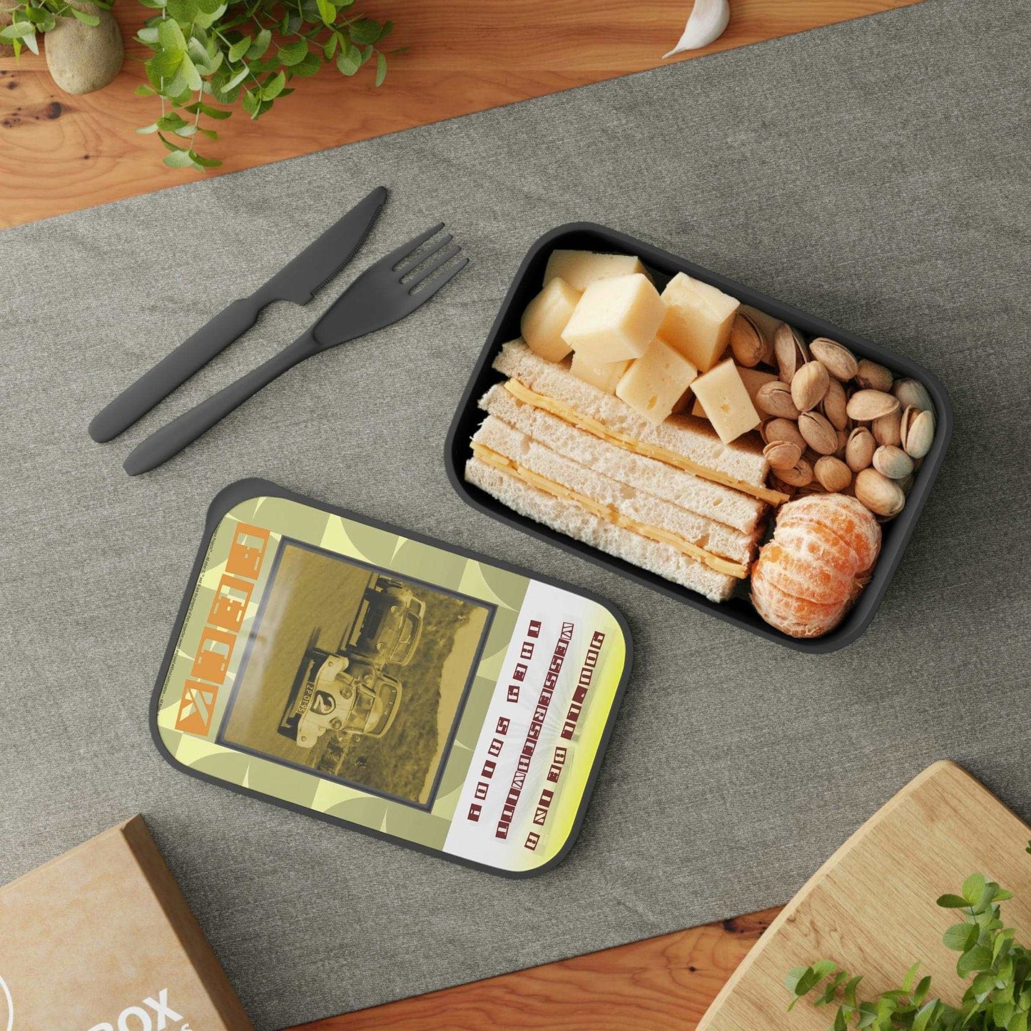 Just Being You, Your Way!-Lunch box with utensils | Customizable eco-friendly way to enjoy your lunch in style-Travel Accessories - FECK P0P1P2P3