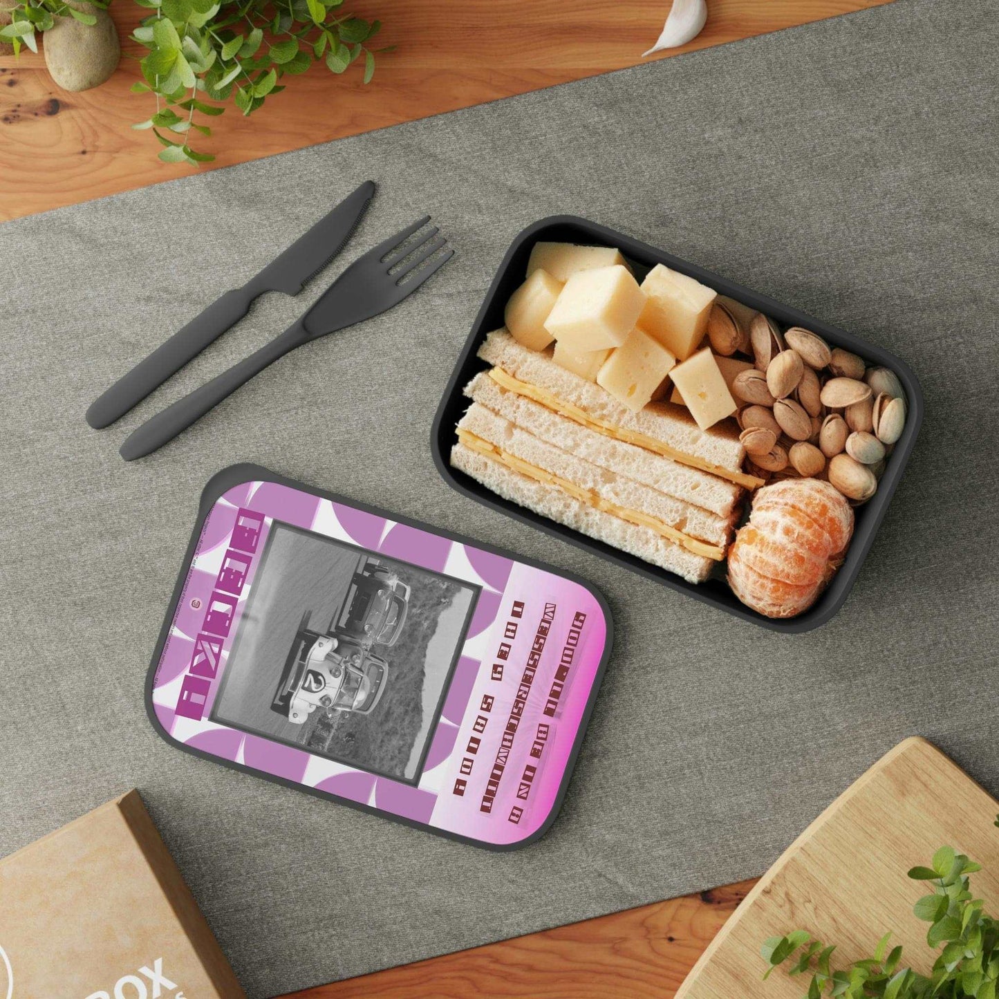 Just Being You, Your Way!-Lunch box with utensils | Customizable eco-friendly way to enjoy your lunch in style-Travel Accessories - FECK P0P1P2P3