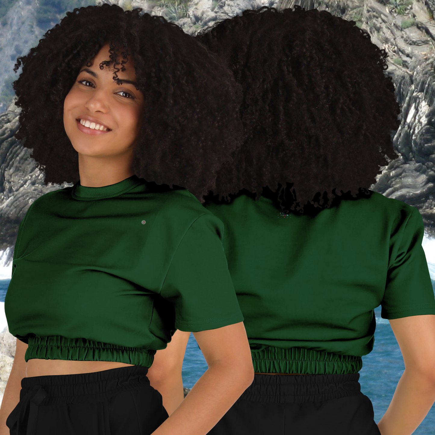  Just Being You, Your Way!-Activewear for Divas | Get your next all-over-printed crop top designed just for you!-Crop Top - AOP - FREE STYLE PLAIN P1P2P3