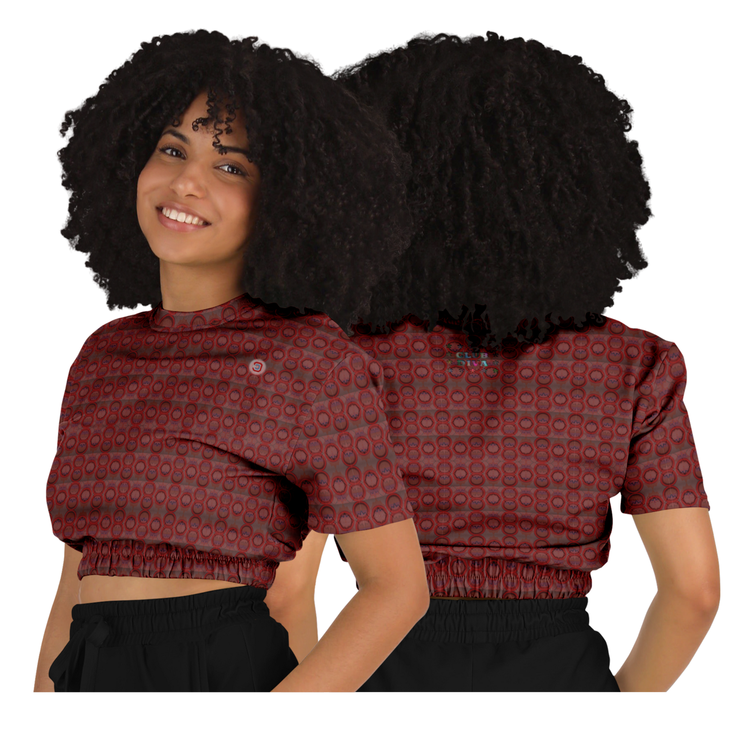  Just Being You, Your Way!-Activewear for Divas | Get your next all-over-printed crop top designed just for you!-Crop Top - AOP - 4R FREE STYLE P1P2P3