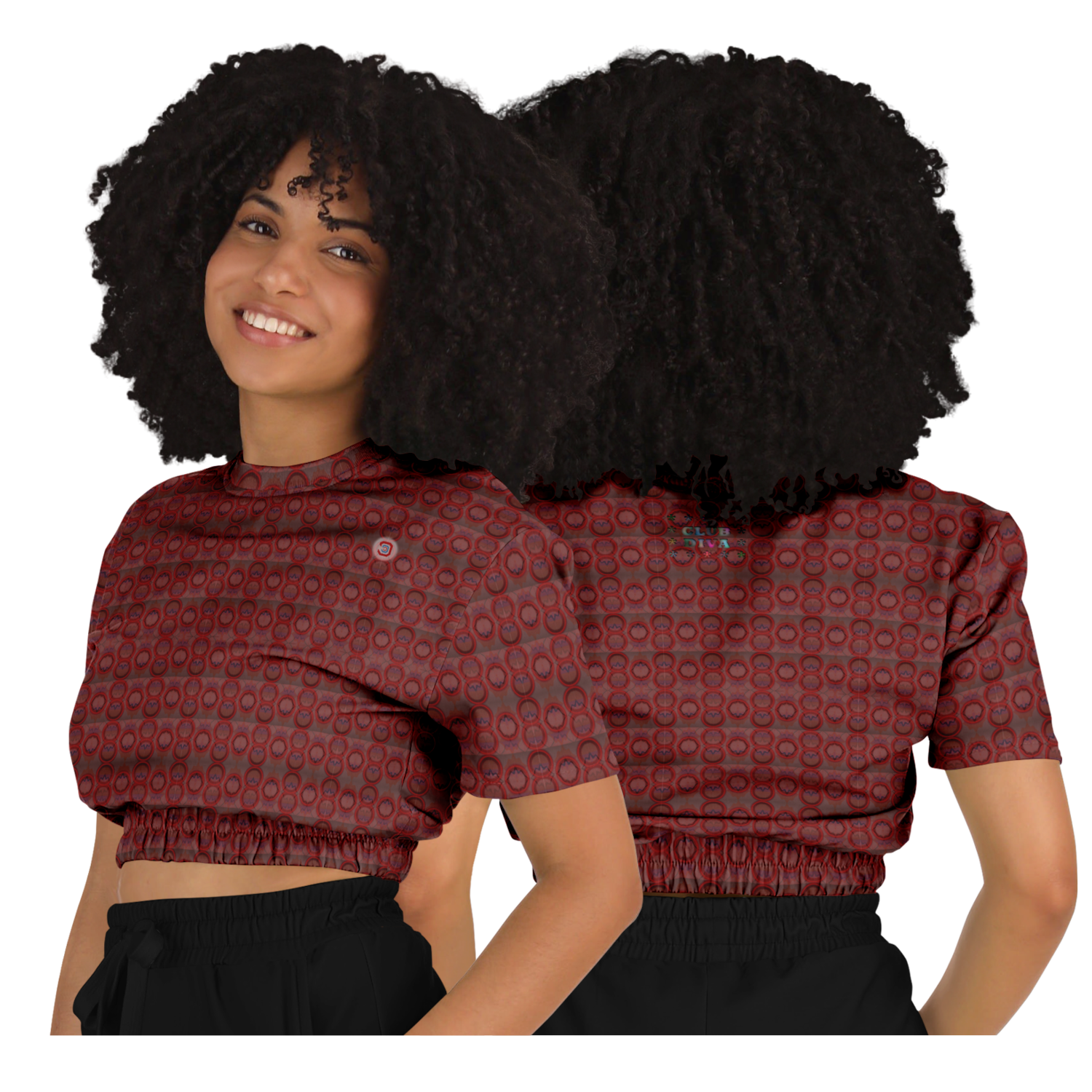  Just Being You, Your Way!-Activewear for Divas | Get your next all-over-printed crop top designed just for you!-Crop Top - AOP - 4R FREE STYLE P1P2P3