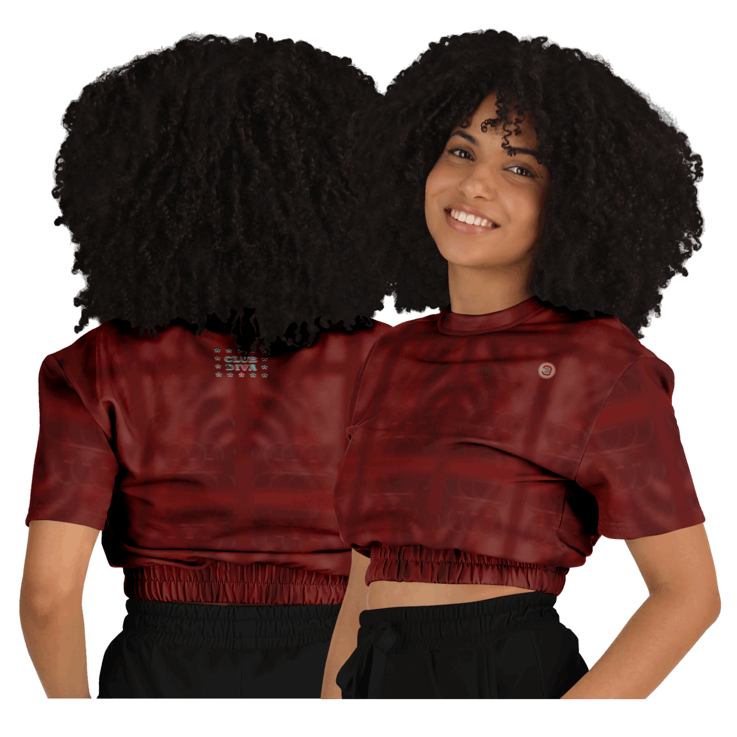  Just Being You, Your Way!-Activewear for Divas | Get your next all-over-printed crop top designed just for you!-Crop Top - AOP - WTFMB FREE STYLE P1P2P3