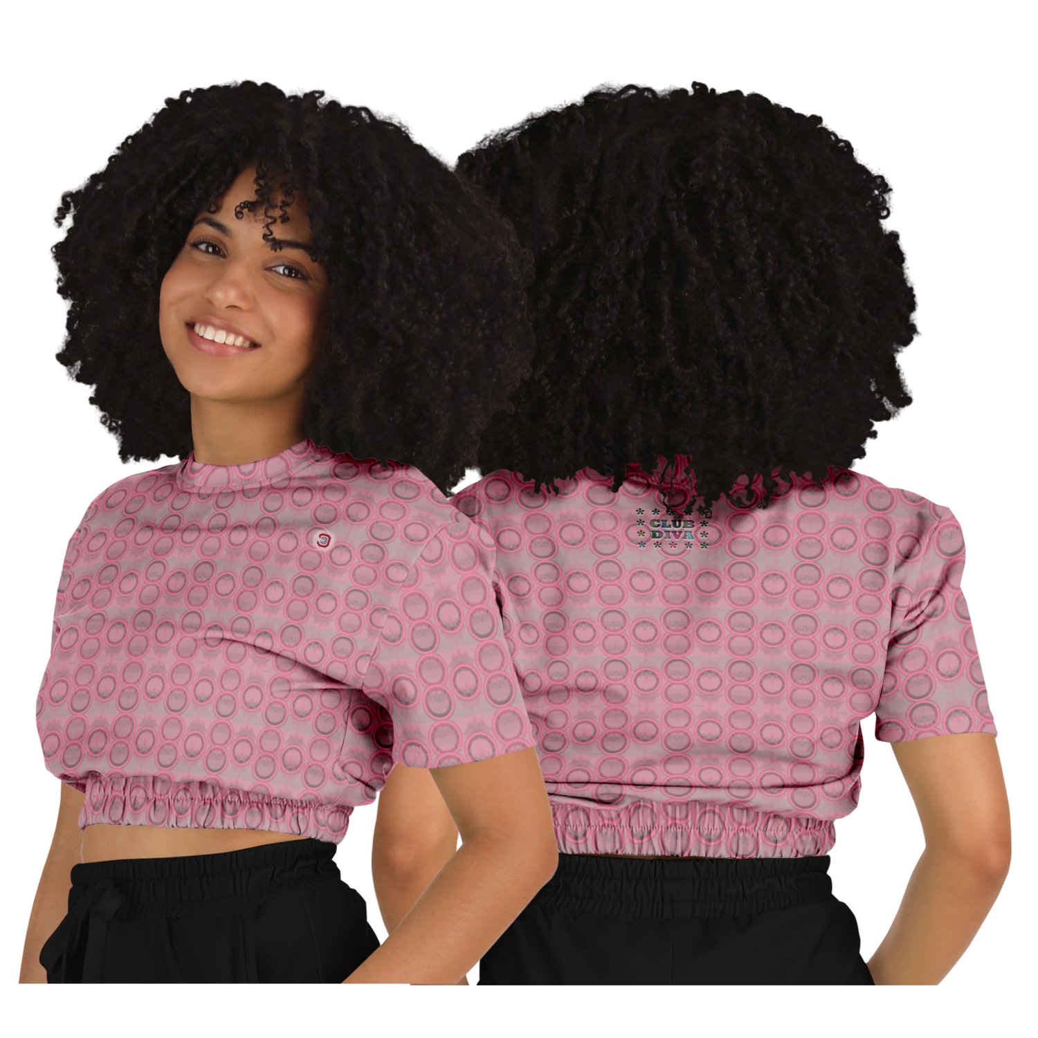  Just Being You, Your Way!-Activewear for Divas | Get your next all-over-printed crop top designed just for you!-Crop Top - AOP - 4R FREE STYLE P1P2P3