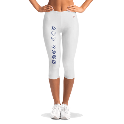  Just Being You, Your Way!-Activewear for Divas | Get your next pair of capri leggings free style designed just for you!-Leggings - AOP - CAPRI FREE STYLE 4R P0P1