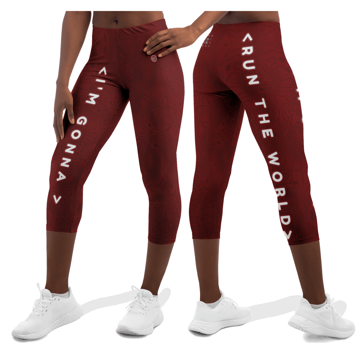  Just Being You, Your Way!-Activewear for Divas | Get your next pair of capri leggings free style designed just for you!-Leggings - AOP - CAPRI FREE STYLE TC P1P2P3