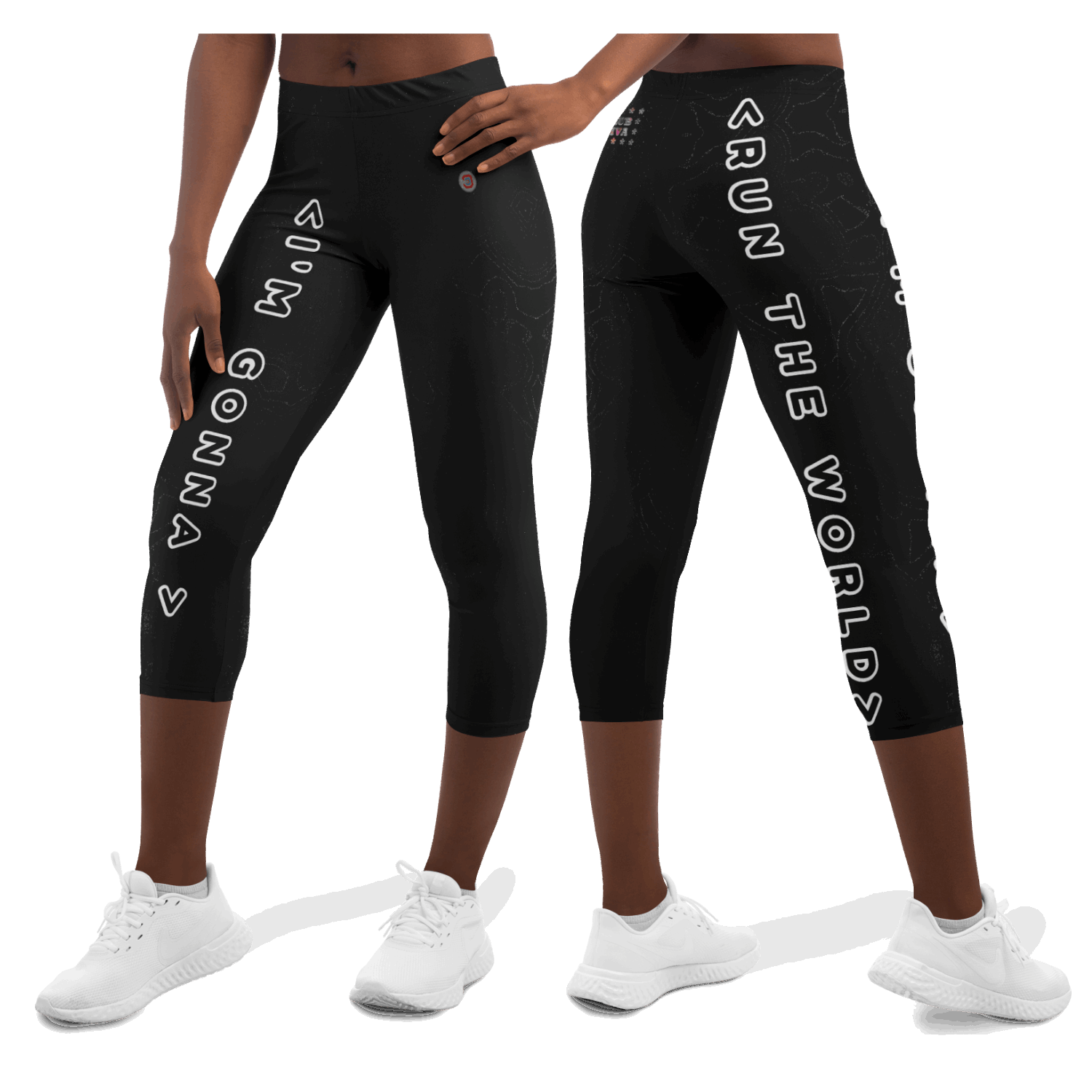  Just Being You, Your Way!-Activewear for Divas | Get your next pair of capri leggings free style designed just for you!-Leggings - AOP - CAPRI FREE STYLE TC P1P2P3