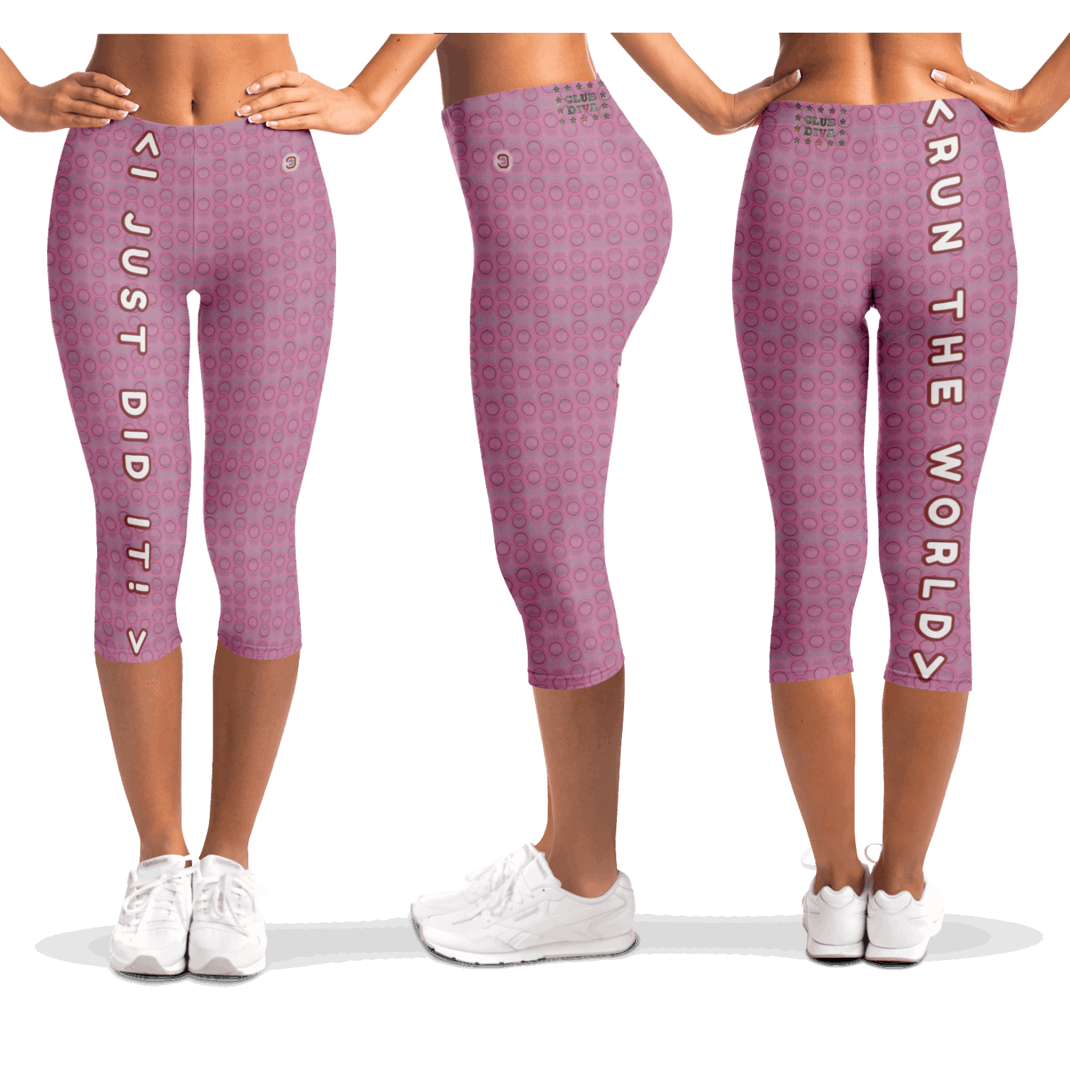  Just Being You, Your Way!-Activewear for Divas | Get your next pair of capri leggings free style designed just for you!-Leggings - AOP - CAPRI FREE STYLE 4R P0P1