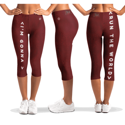  Just Being You, Your Way!-Activewear for Divas | Get your next pair of capri leggings free style designed just for you!-Leggings - AOP - CAPRI FREE STYLE TC P1P2P3