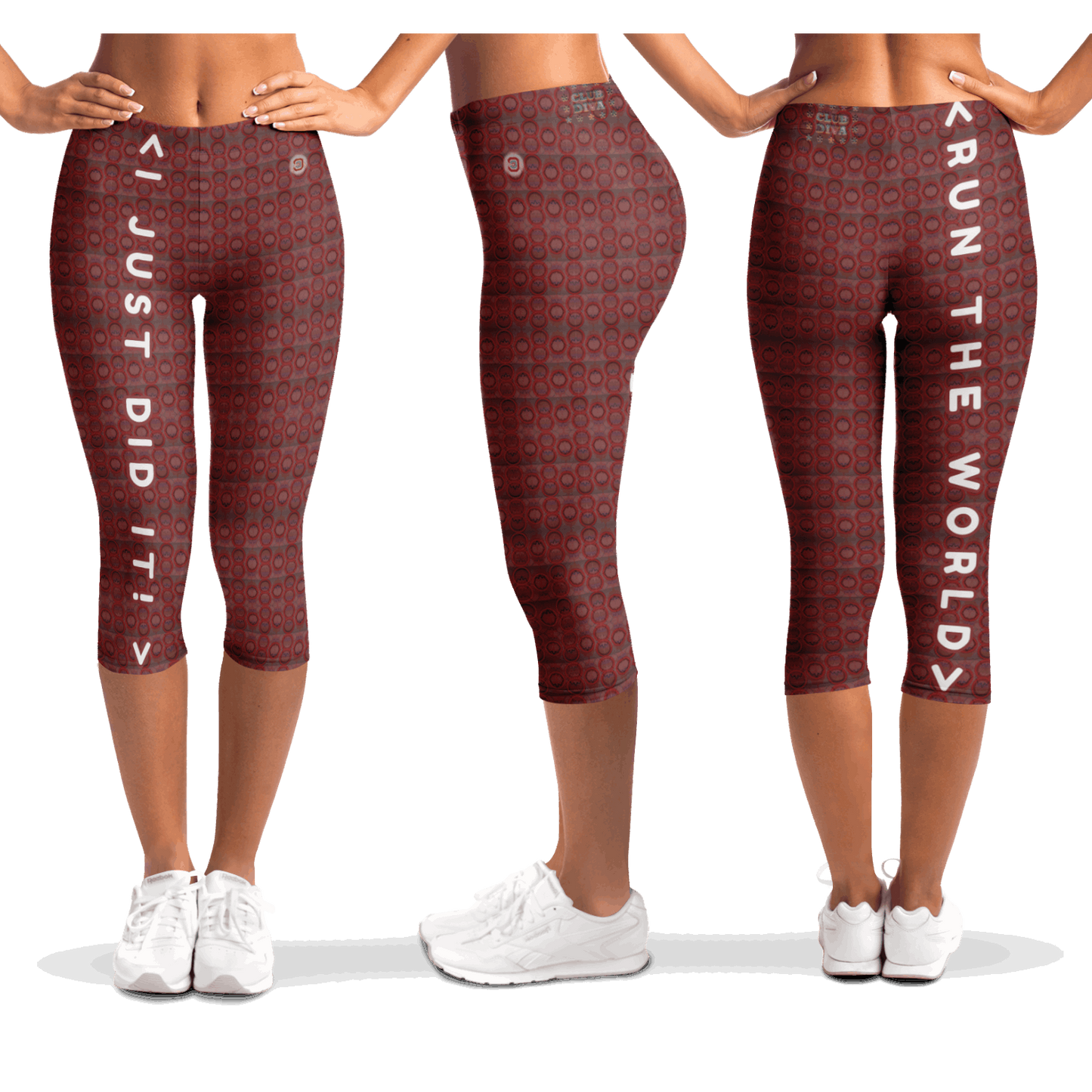  Just Being You, Your Way!-Activewear for Divas | Get your next pair of capri leggings free style designed just for you!-Leggings - AOP - CAPRI FREE STYLE 4R P0P1