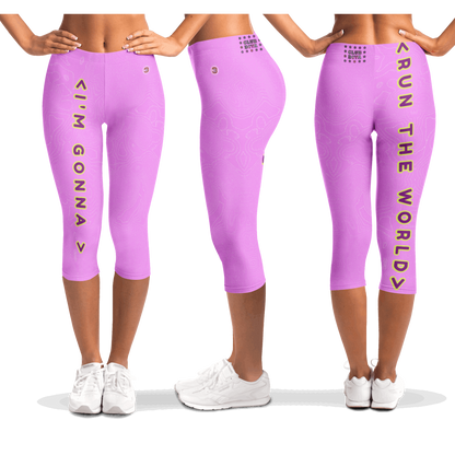  Just Being You, Your Way!-Activewear for Divas | Get your next pair of capri leggings free style designed just for you!-Leggings - AOP - CAPRI FREE STYLE TC P1P2P3