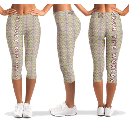  Just Being You, Your Way!-Activewear for Divas | Get your next pair of capri leggings free style designed just for you!-Leggings - AOP - CAPRI FREE STYLE 4R P0P1