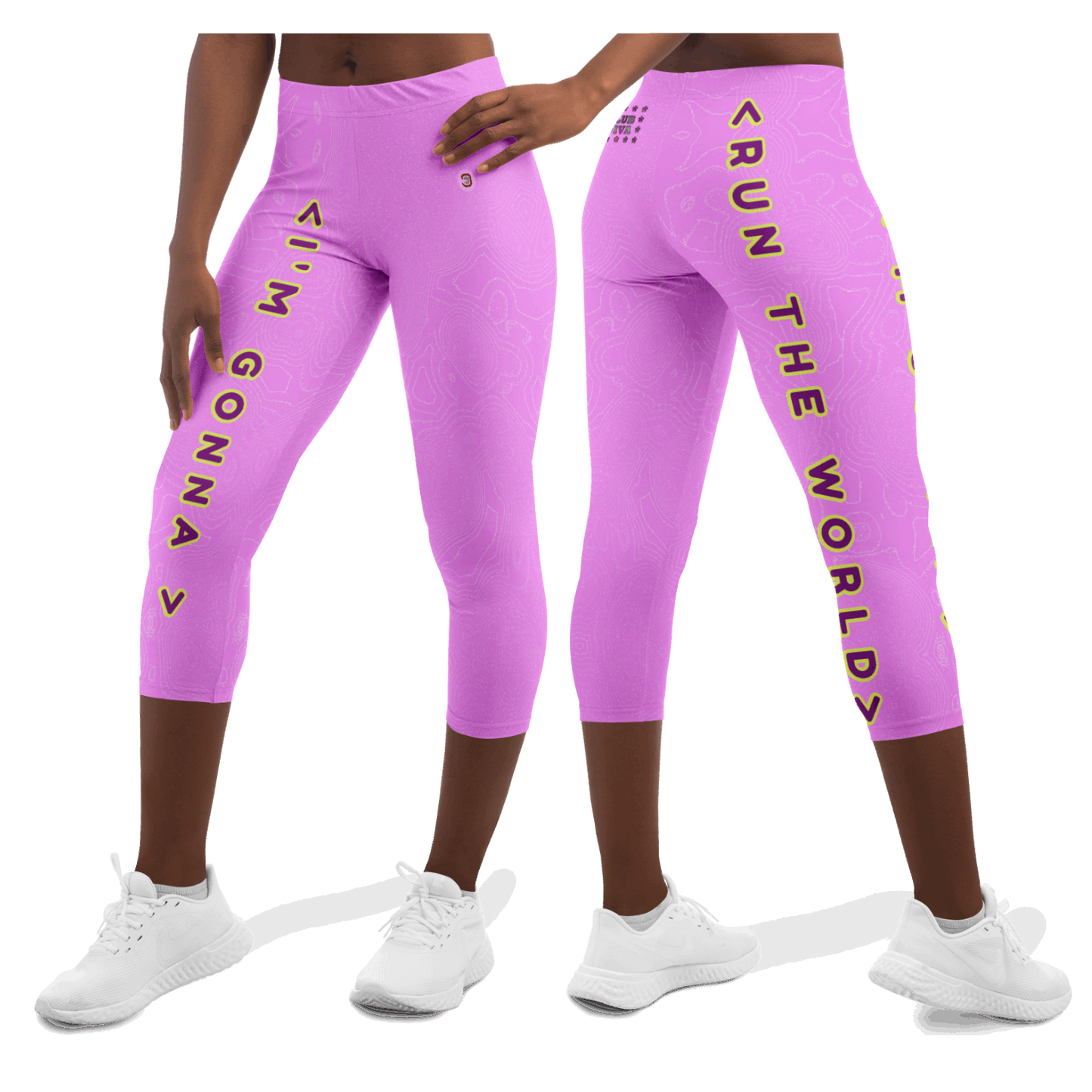  Just Being You, Your Way!-Activewear for Divas | Get your next pair of capri leggings free style designed just for you!-Leggings - AOP - CAPRI FREE STYLE TC P1P2P3