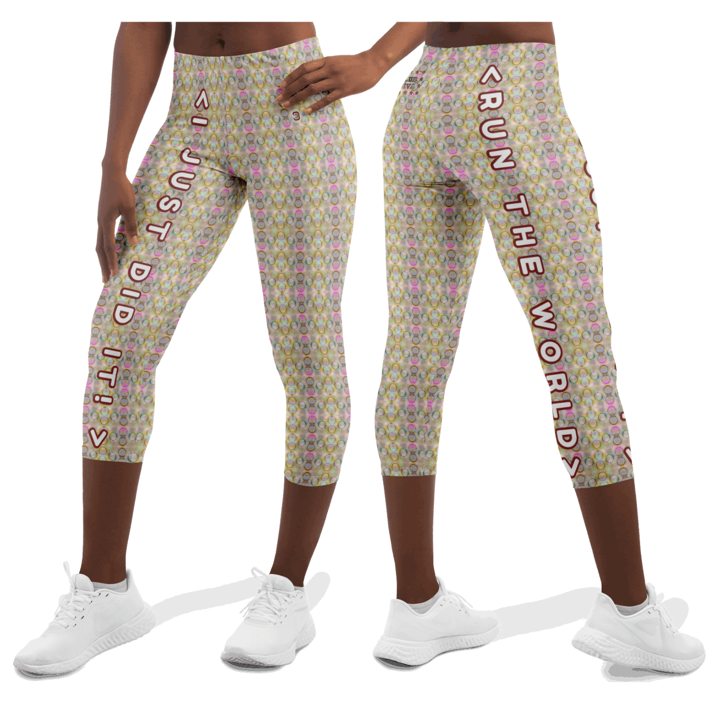  Just Being You, Your Way!-Activewear for Divas | Get your next pair of capri leggings free style designed just for you!-Leggings - AOP - CAPRI FREE STYLE 4R P0P1