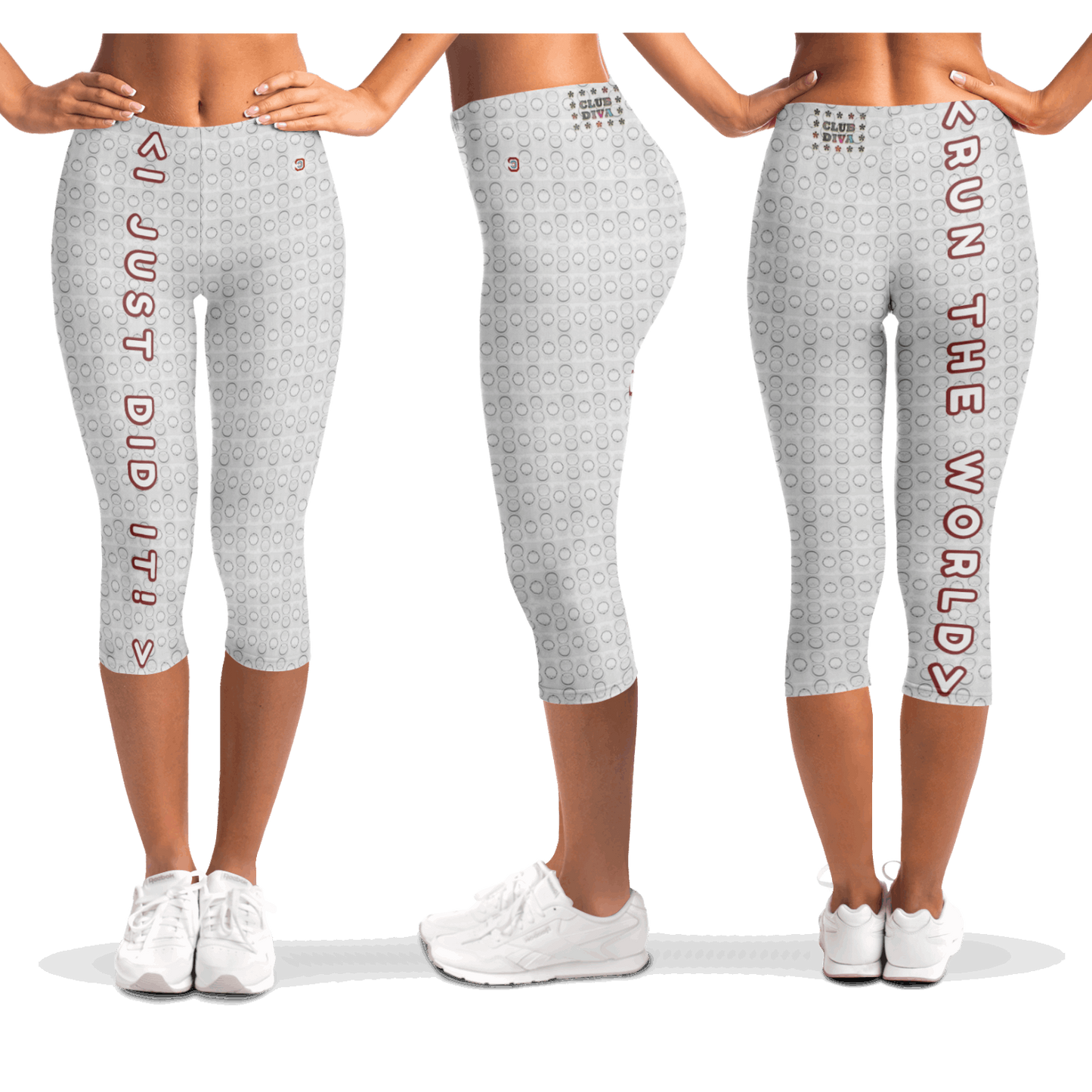  Just Being You, Your Way!-Activewear for Divas | Get your next pair of capri leggings free style designed just for you!-Leggings - AOP - CAPRI FREE STYLE 4R P0P1