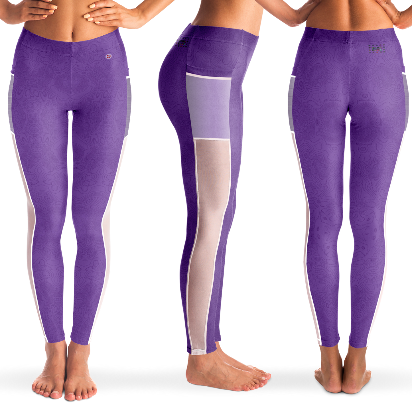  Just Being You, Your Way!-Activewear for Divas | Get your next pair of mesh leggings designed just for you!-Leggings - AOP - MESH FREE STYLE TC P1P2P3