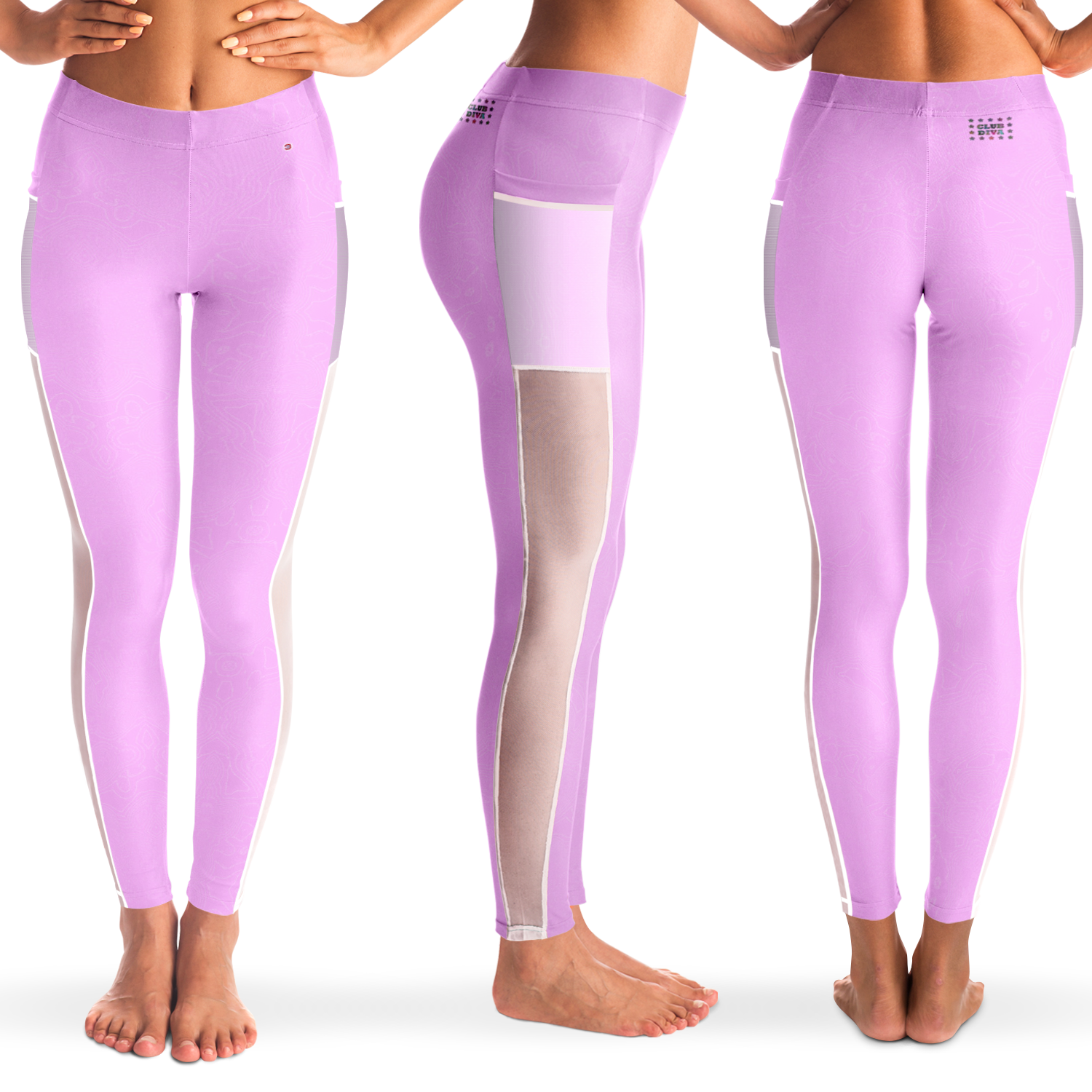  Just Being You, Your Way!-Activewear for Divas | Get your next pair of mesh leggings designed just for you!-Leggings - AOP - MESH FREE STYLE TC P1P2P3