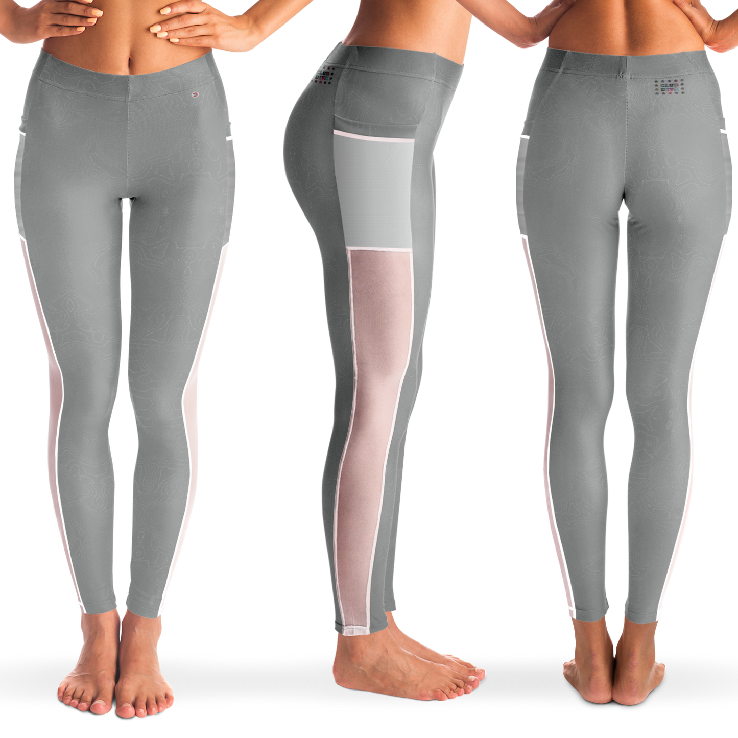  Just Being You, Your Way!-Activewear for Divas | Get your next pair of mesh leggings designed just for you!-Leggings - AOP - MESH FREE STYLE TC P1P2P3