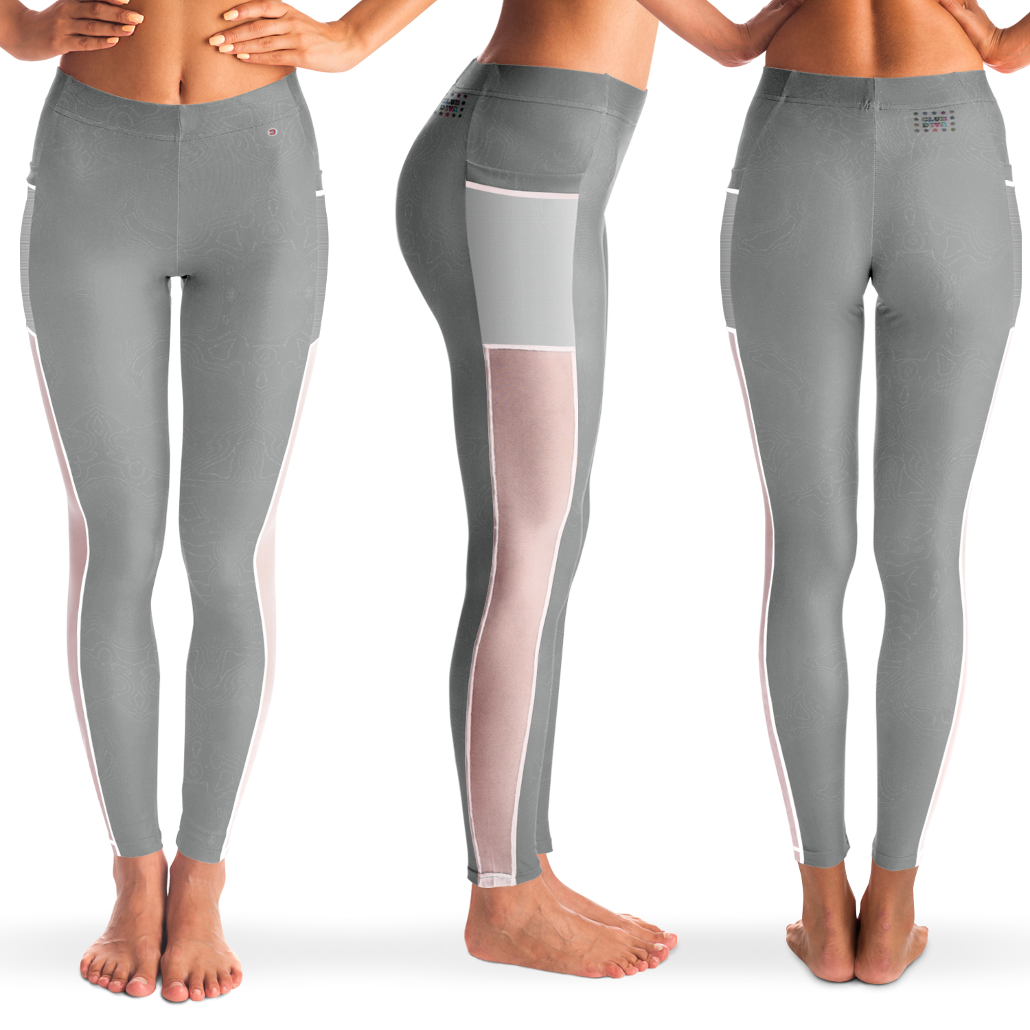  Just Being You, Your Way!-Activewear for Divas | Get your next pair of mesh leggings designed just for you!-Leggings - AOP - MESH FREE STYLE TC P1P2P3