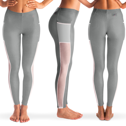  Just Being You, Your Way!-Activewear for Divas | Get your next pair of mesh leggings designed just for you!-Leggings - AOP - MESH FREE STYLE TC P1P2P3