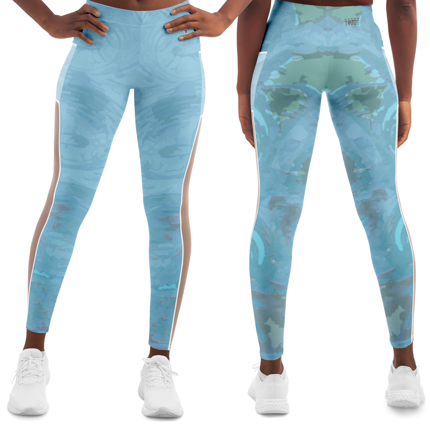  Just Being You, Your Way!-Activewear for Divas | Get your next pair of mesh leggings designed just for you!-Leggings - MESH AOP - CC P0P1