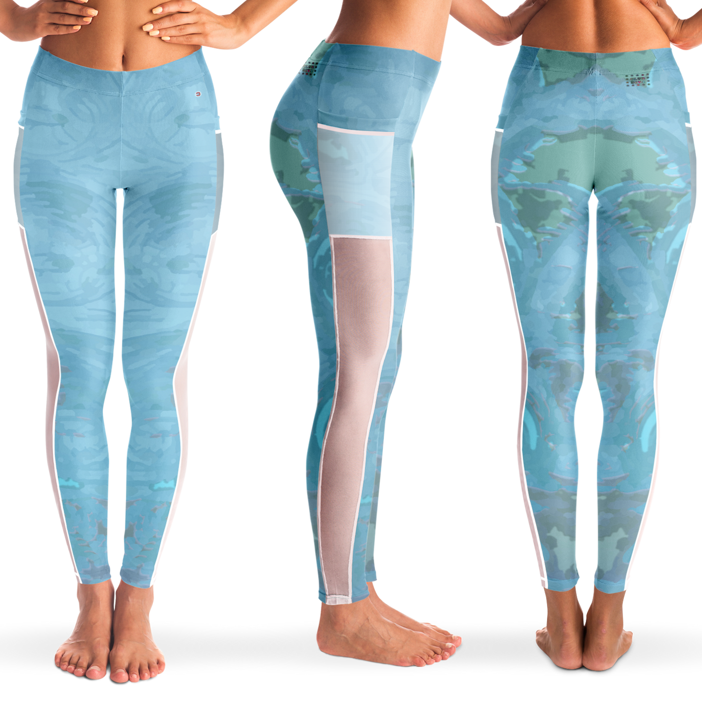  Just Being You, Your Way!-Activewear for Divas | Get your next pair of mesh leggings designed just for you!-Leggings - MESH AOP - CC P0P1