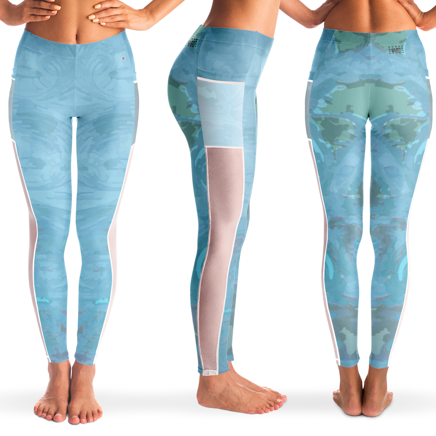  Just Being You, Your Way!-Activewear for Divas | Get your next pair of mesh leggings designed just for you!-Leggings - MESH AOP - CC P0P1