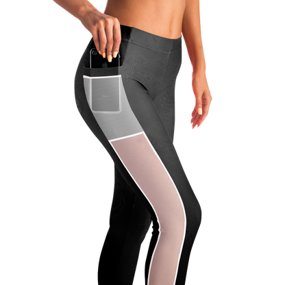  Just Being You, Your Way!-Activewear for Divas | Get your next pair of mesh leggings designed just for you!-Leggings - AOP - MESH FREE STYLE TC P1P2P3