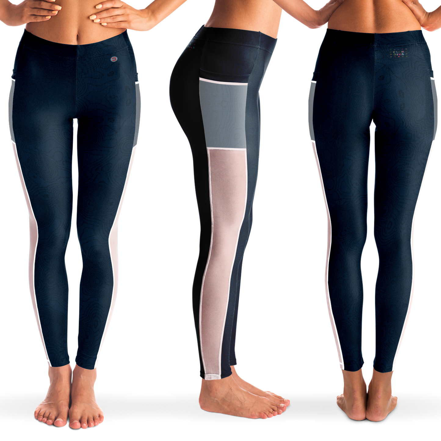  Just Being You, Your Way!-Activewear for Divas | Get your next pair of mesh leggings designed just for you!-Leggings - AOP - MESH FREE STYLE TC P1P2P3