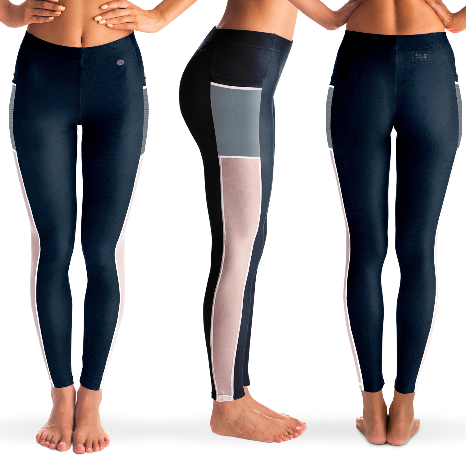  Just Being You, Your Way!-Activewear for Divas | Get your next pair of mesh leggings designed just for you!-Leggings - AOP - MESH FREE STYLE TC P1P2P3