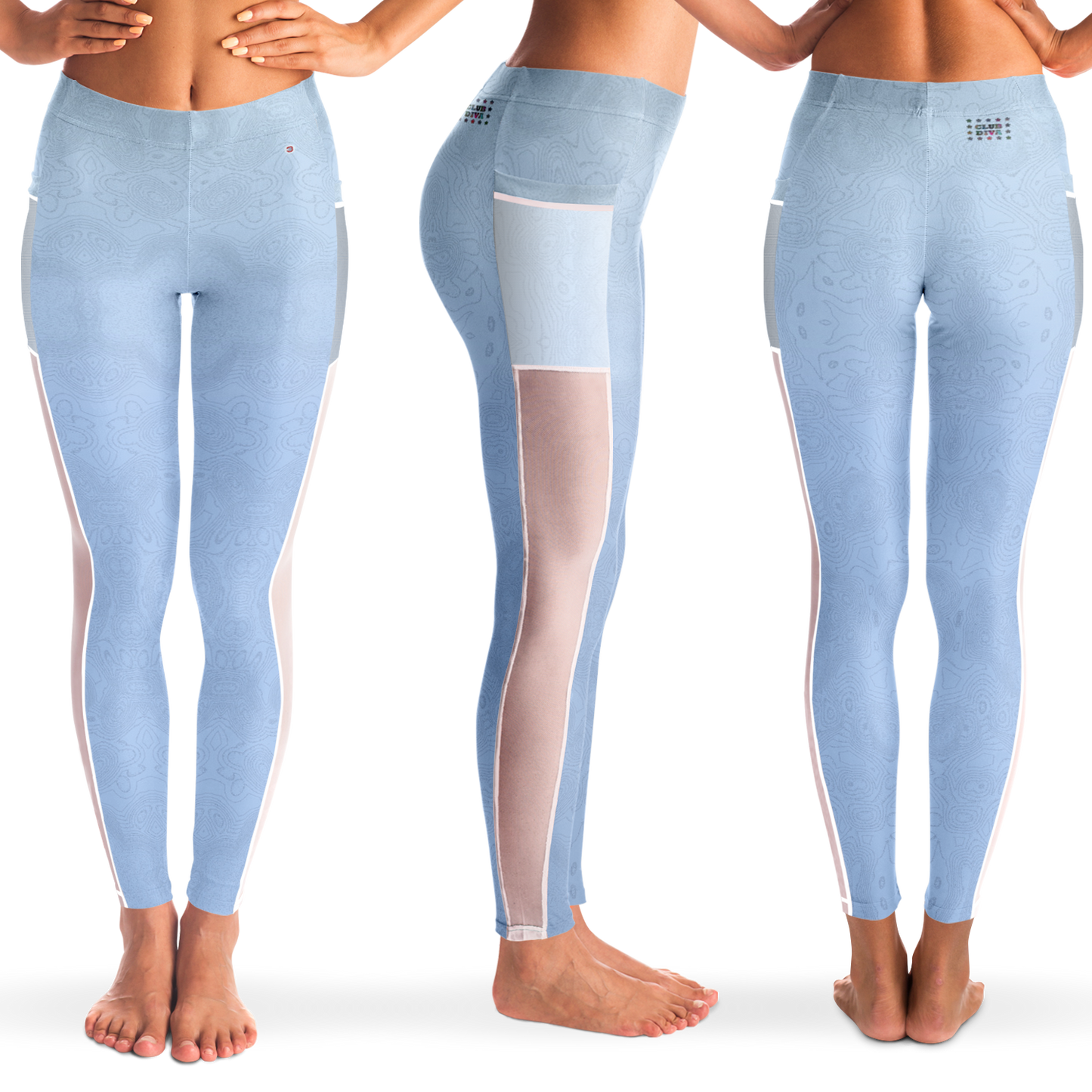 Just Being You, Your Way!-Activewear for Divas | Get your next pair of mesh leggings designed just for you!-Leggings - AOP - MESH FREE STYLE TC P1P2P3