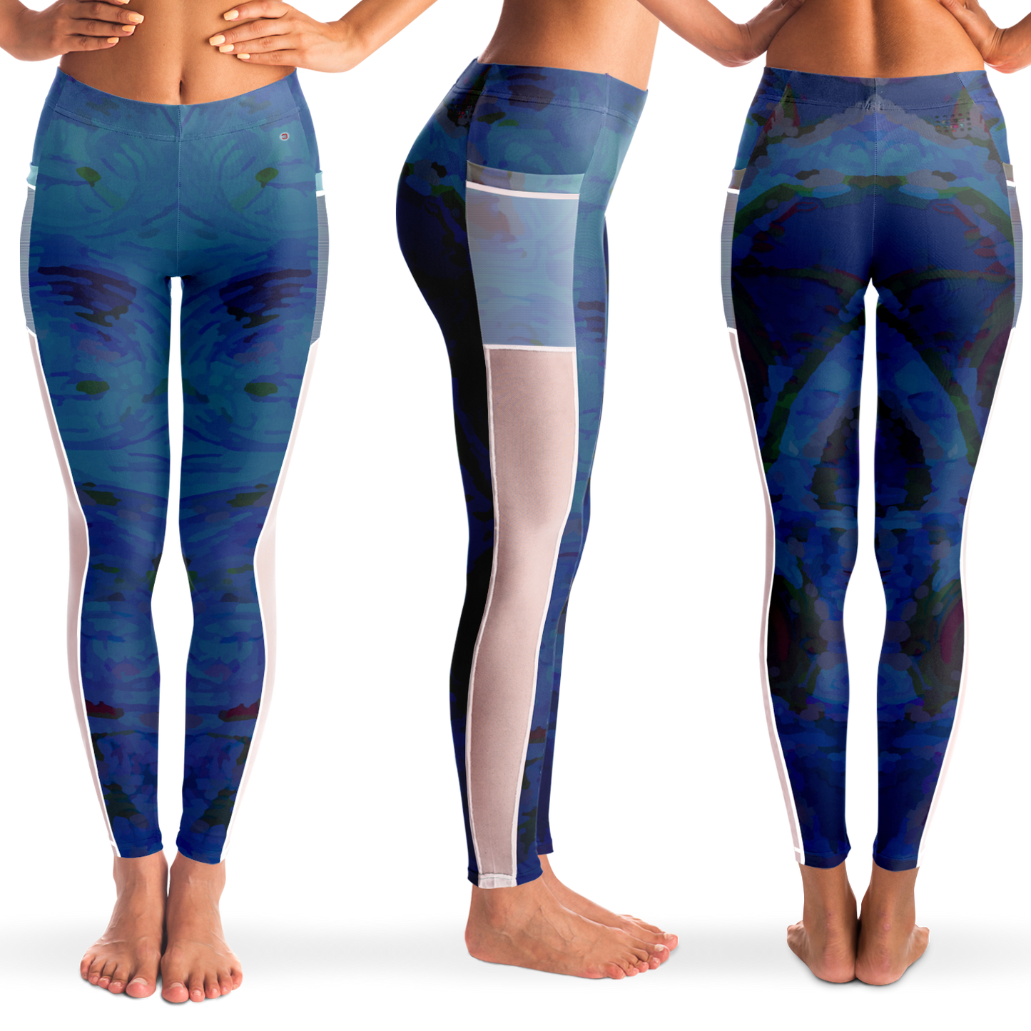  Just Being You, Your Way!-Activewear for Divas | Get your next pair of mesh leggings designed just for you!-Leggings - MESH AOP - CC P0P1