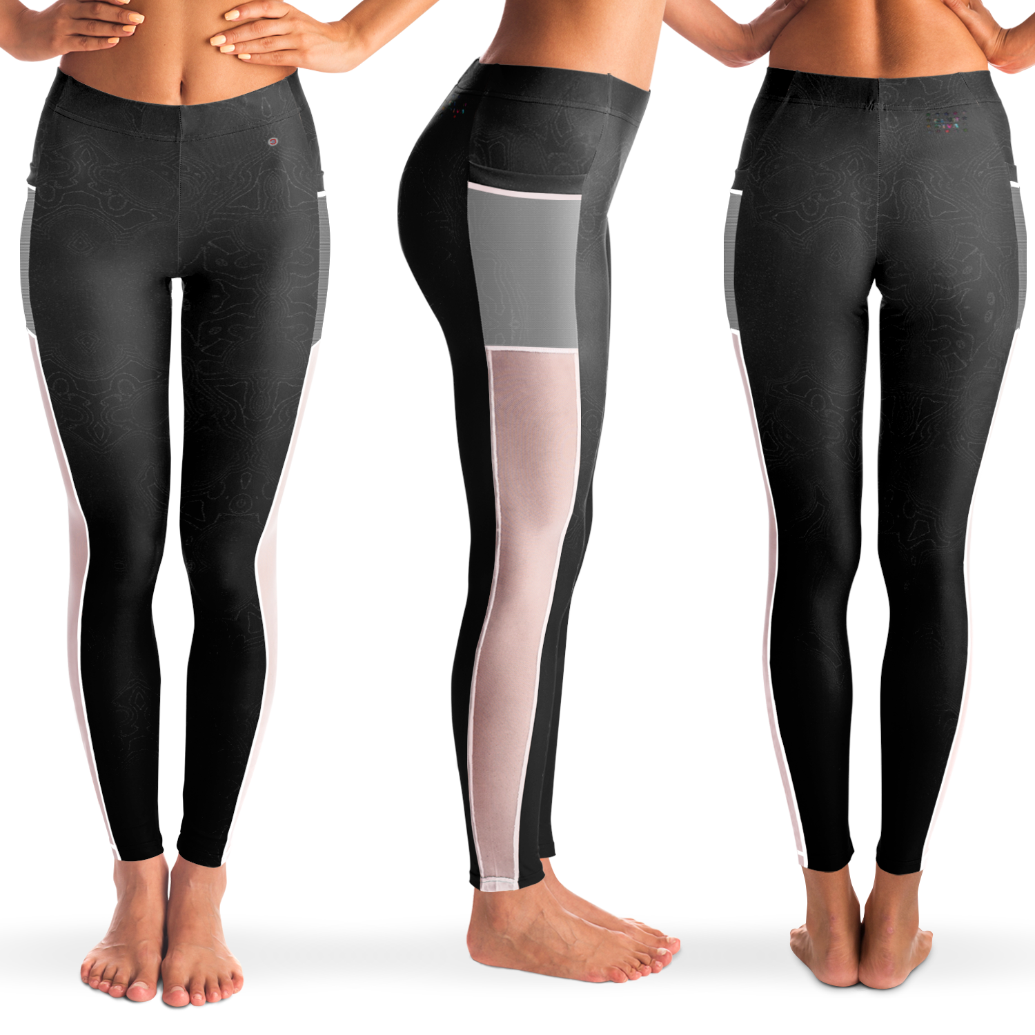  Just Being You, Your Way!-Activewear for Divas | Get your next pair of mesh leggings designed just for you!-Leggings - AOP - MESH FREE STYLE TC P1P2P3