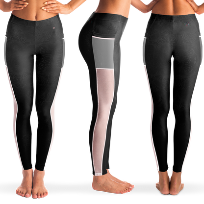  Just Being You, Your Way!-Activewear for Divas | Get your next pair of mesh leggings designed just for you!-Leggings - AOP - MESH FREE STYLE TC P1P2P3