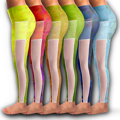  Just Being You, Your Way!-Activewear for Divas | Get your next pair of mesh leggings designed just for you!-Leggings - MESH AOP - CC P0P1