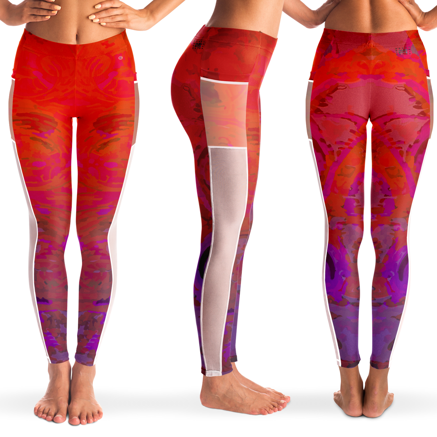  Just Being You, Your Way!-Activewear for Divas | Get your next pair of mesh leggings designed just for you!-Leggings - MESH AOP - CC P0P1