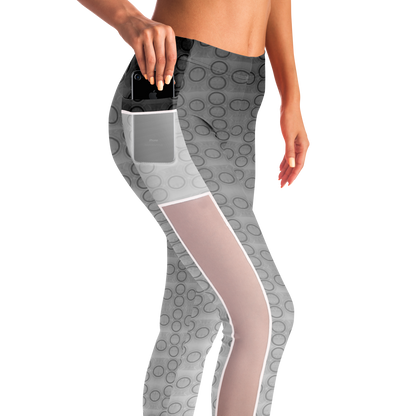  Just Being You, Your Way!-Activewear for Divas | Get your next pair of stunning mesh leggings designed just for you!-Leggings - AOP - MESH FREE STYLE BLEND 4R P0P1