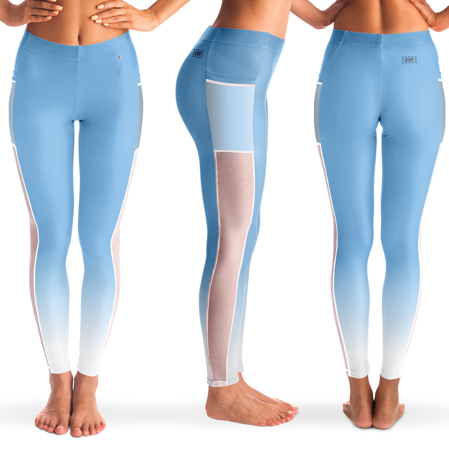  Just Being You, Your Way!-Activewear for Divas | Stand out at the gym, get your next pair of mesh leggings designed just for you!-Leggings - AOP - MESH FREE STYLE BLEND P2P3