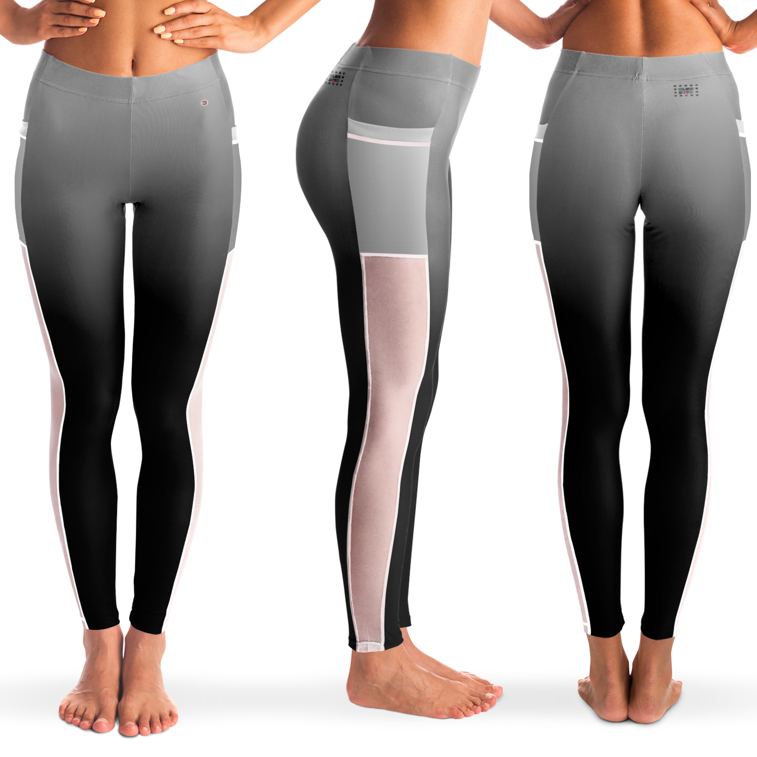  Just Being You, Your Way!-Activewear for Divas | Stand out at the gym, get your next pair of mesh leggings designed just for you!-Leggings - AOP - MESH FREE STYLE BLEND P2P3