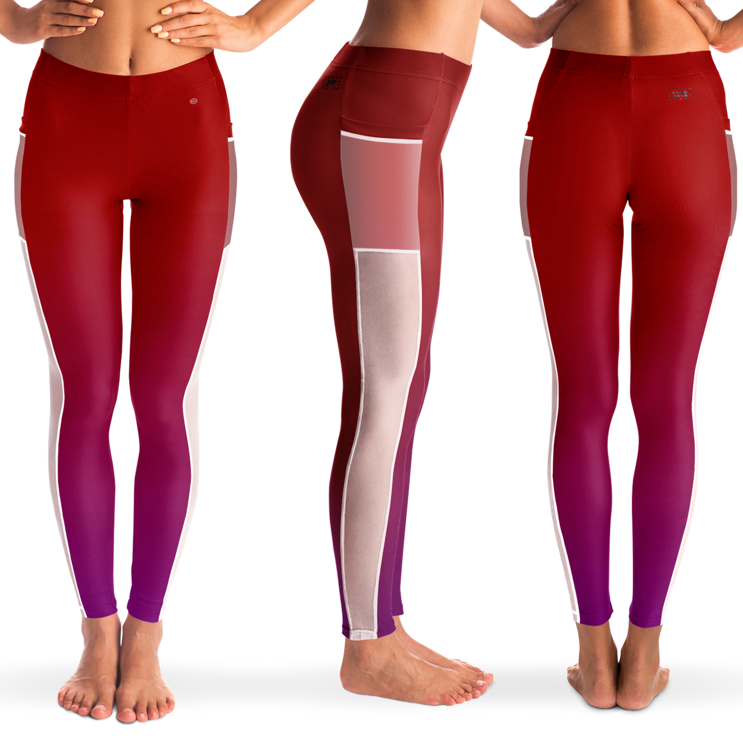  Just Being You, Your Way!-Activewear for Divas | Stand out at the gym, get your next pair of mesh leggings designed just for you!-Leggings - AOP - MESH FREE STYLE BLEND P2P3