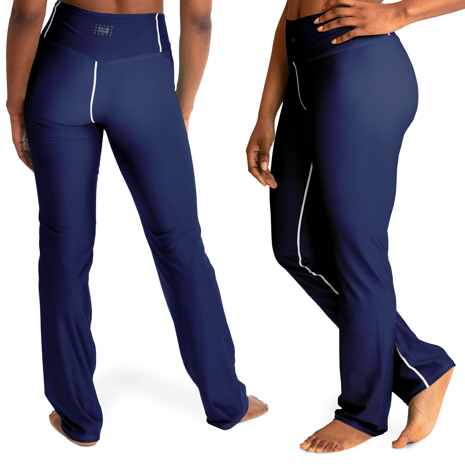  Just Being You, Your Way!-Activewear for Divas | Standout at the gym, get your next pair of flared leggings designed just for you!-Leggings - AOP - FLARE FREE STYLE PLAIN P1P2P3