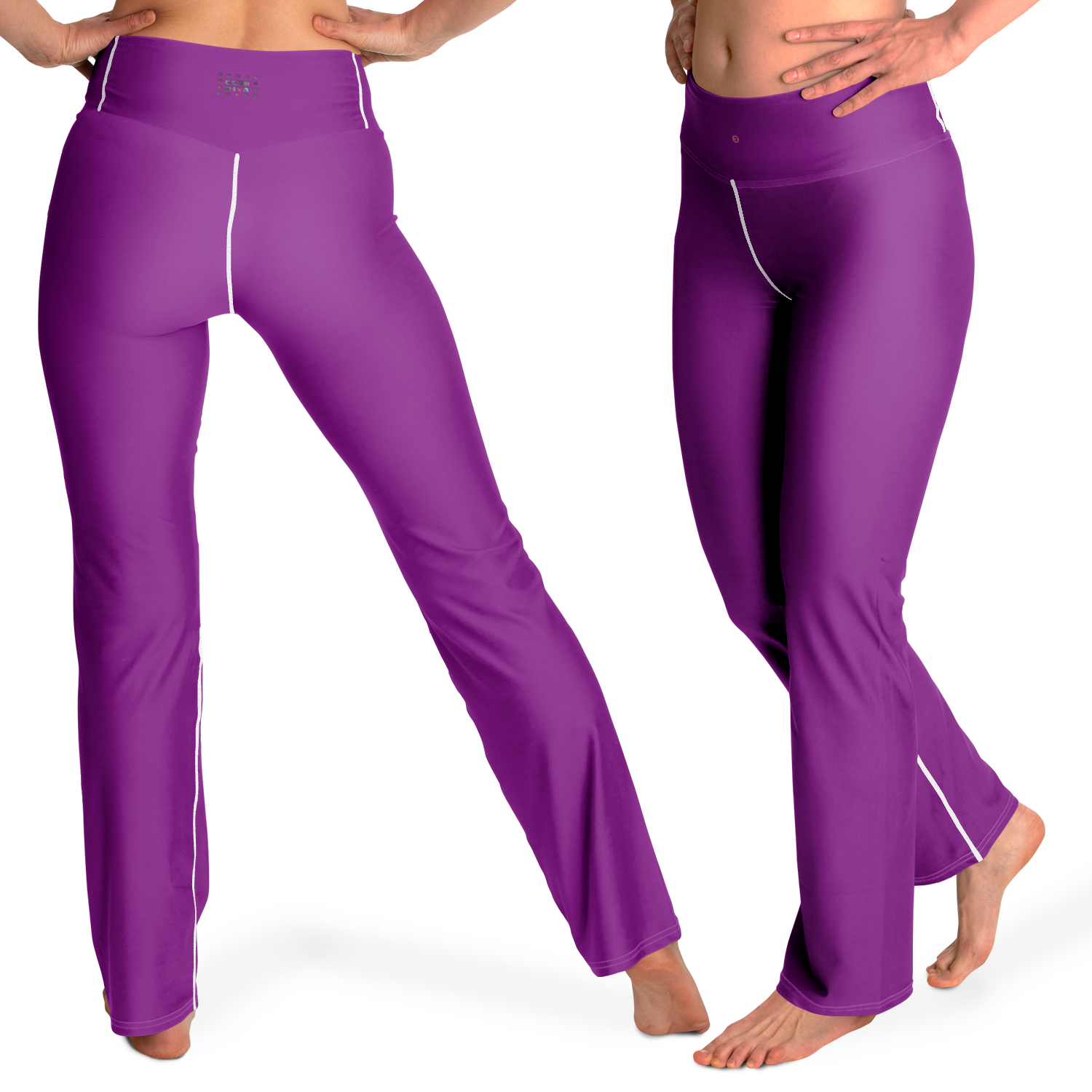  Just Being You, Your Way!-Activewear for Divas | Standout at the gym, get your next pair of flared leggings designed just for you!-Leggings - AOP - FLARE FREE STYLE PLAIN P1P2P3