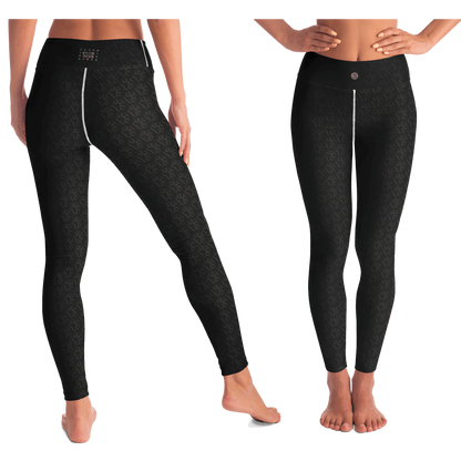  Just Being You, Your Way!-Activewear for Divas | Standout at yoga practice, get your next pair of dog paw pattern leggings designed just for you!-Leggings - AOP - YOGA FREE STYLE POOCH P1P2P3