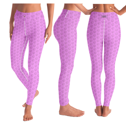  Just Being You, Your Way!-Activewear for Divas | Standout at yoga practice, get your next pair of dog paw pattern leggings designed just for you!-Leggings - AOP - YOGA FREE STYLE POOCH P1P2P3