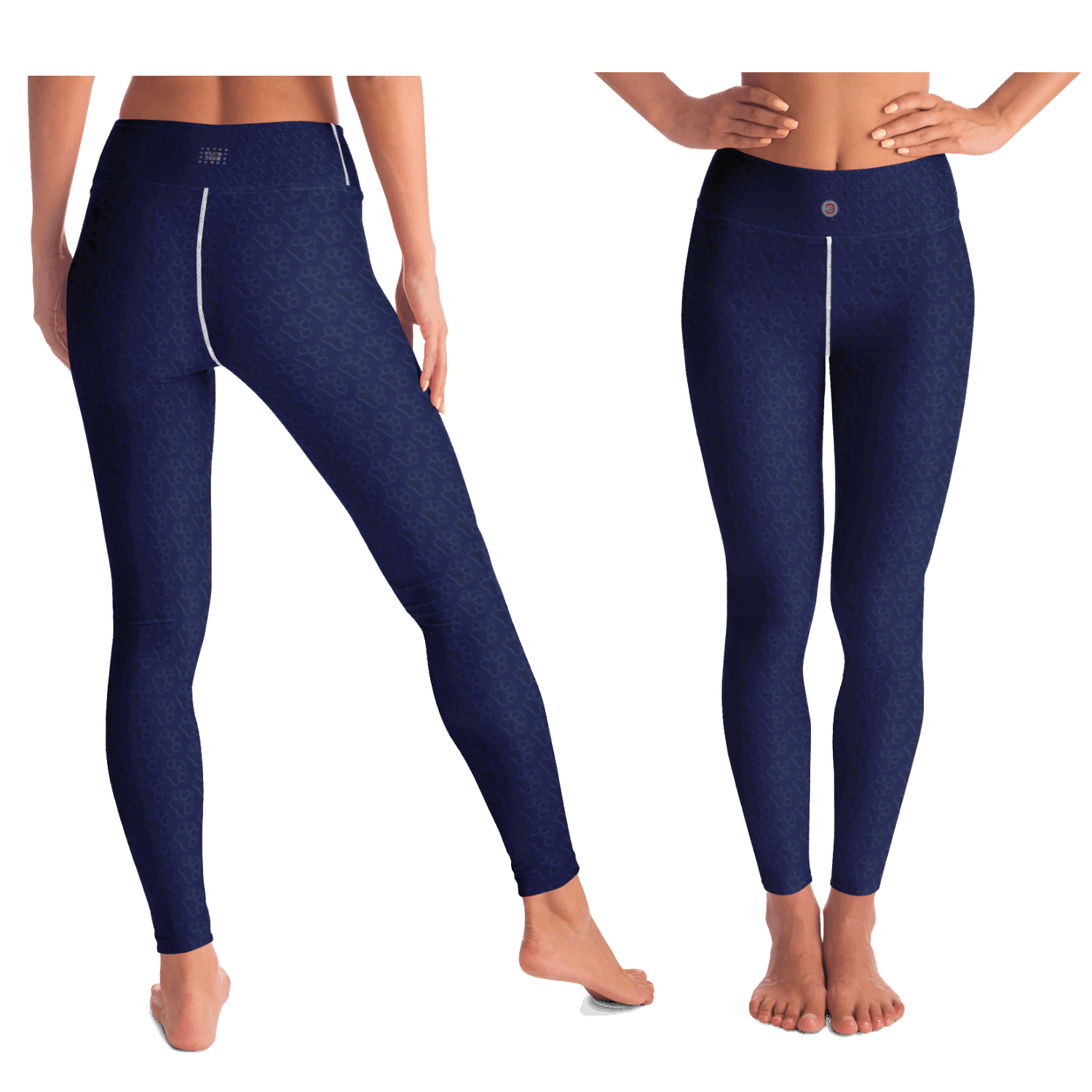  Just Being You, Your Way!-Activewear for Divas | Standout at yoga practice, get your next pair of dog paw pattern leggings designed just for you!-Leggings - AOP - YOGA FREE STYLE POOCH P1P2P3