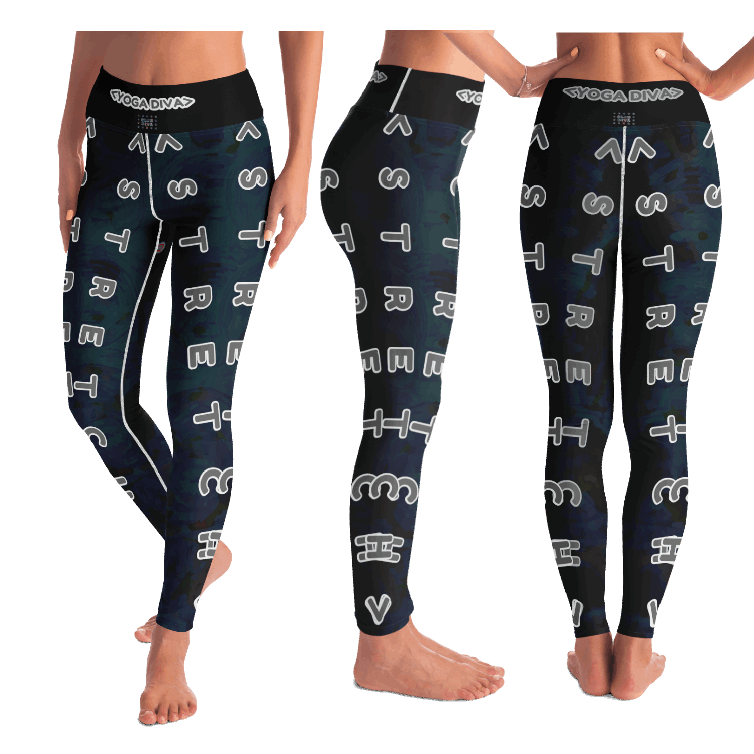  Just Being You, Your Way!-Activewear for Divas | Standout at yoga practice, get your next pair of yoga leggings designed just for you!-Leggings - AOP - YOGA FREE STYLECC P0P1