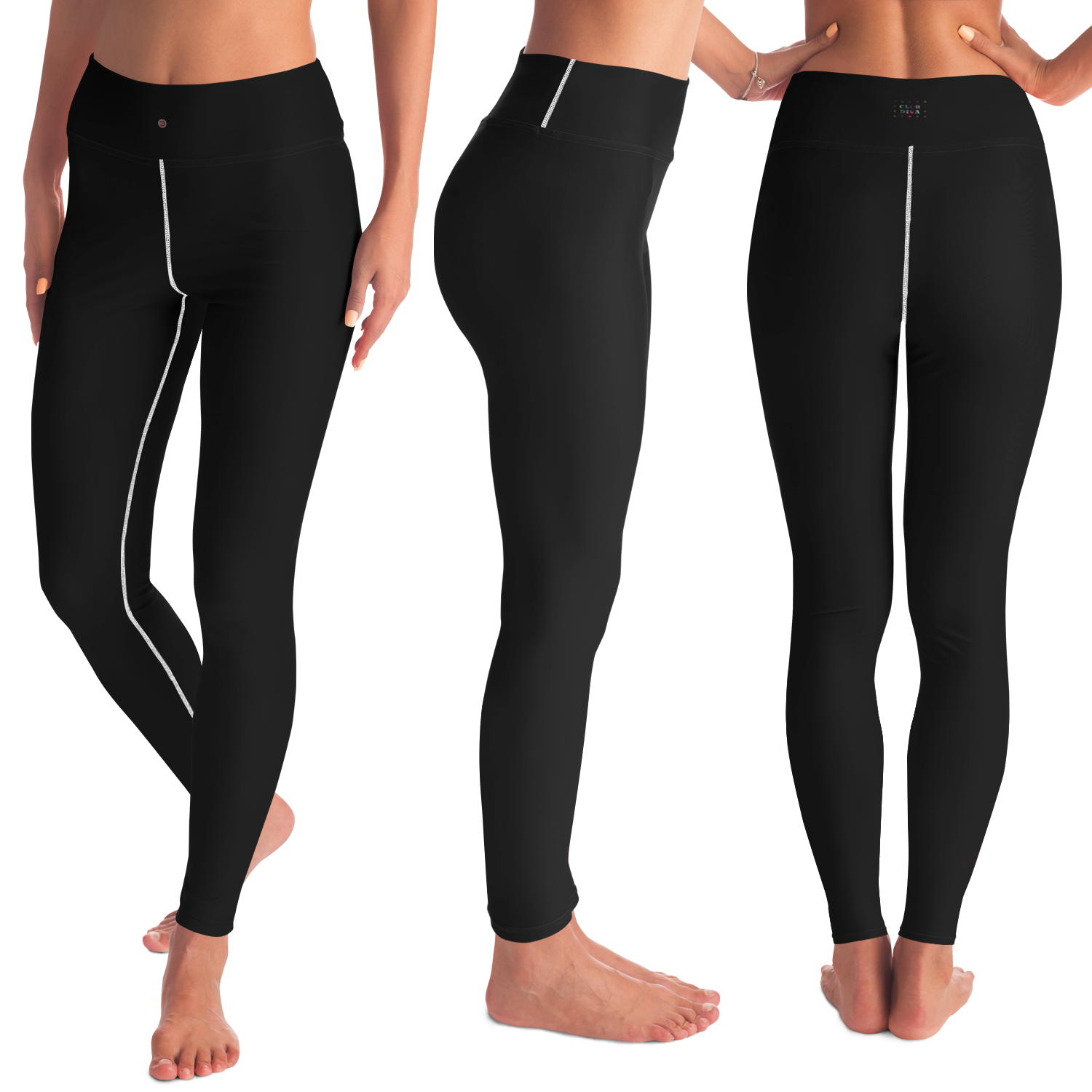  Just Being You, Your Way!-Activewear for Divas | Standout at yoga practice, get your next pair of yoga leggings designed just for you!-Leggings - AOP - YOGA PLAIN FREE STYLE P1P2P3