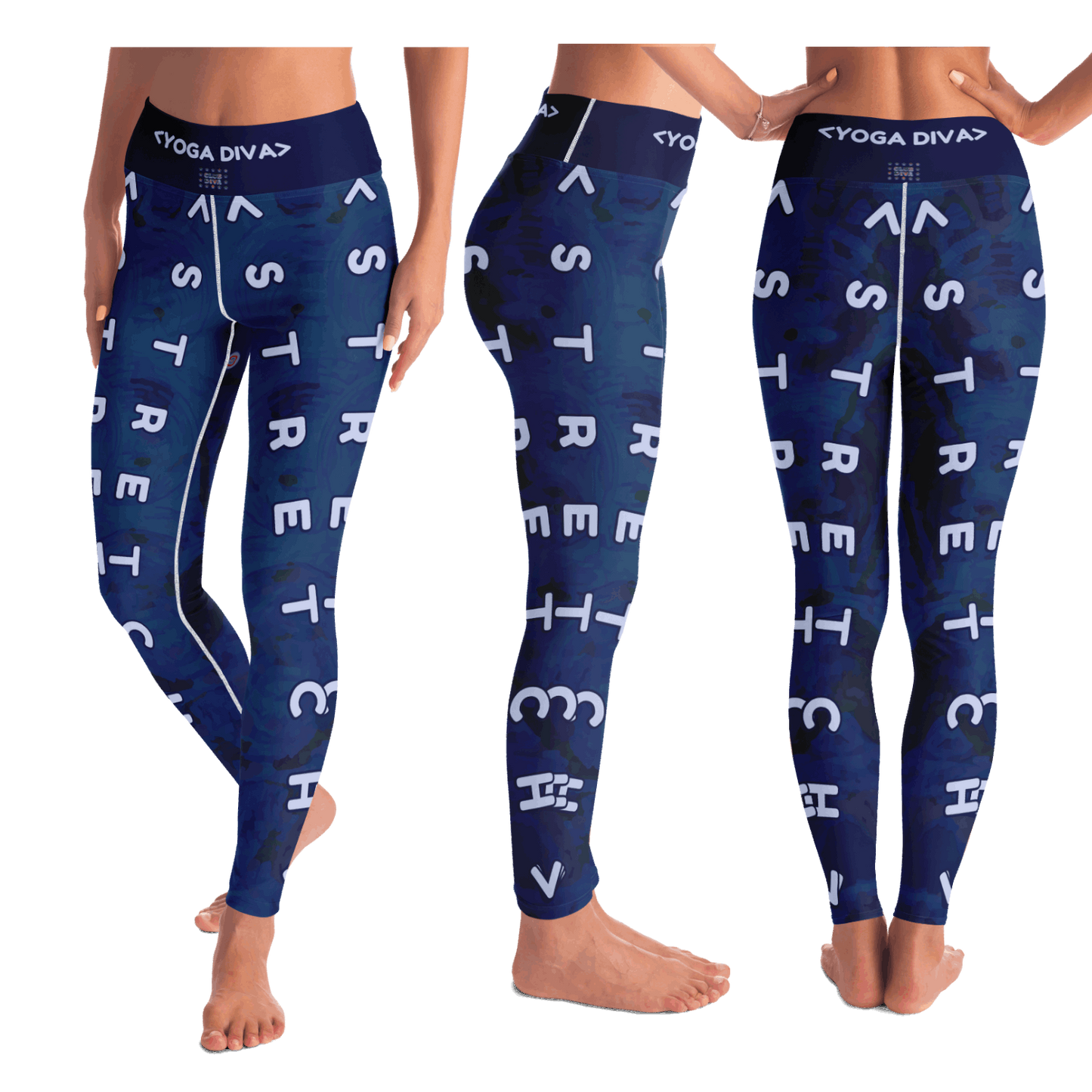  Just Being You, Your Way!-Activewear for Divas | Standout at yoga practice, get your next pair of yoga leggings designed just for you!-Leggings - AOP - YOGA FREE STYLECC P0P1