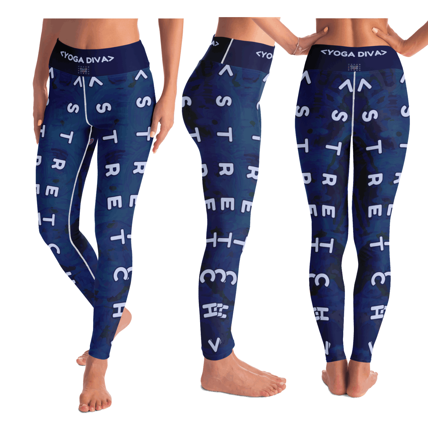  Just Being You, Your Way!-Activewear for Divas | Standout at yoga practice, get your next pair of yoga leggings designed just for you!-Leggings - AOP - YOGA FREE STYLECC P0P1