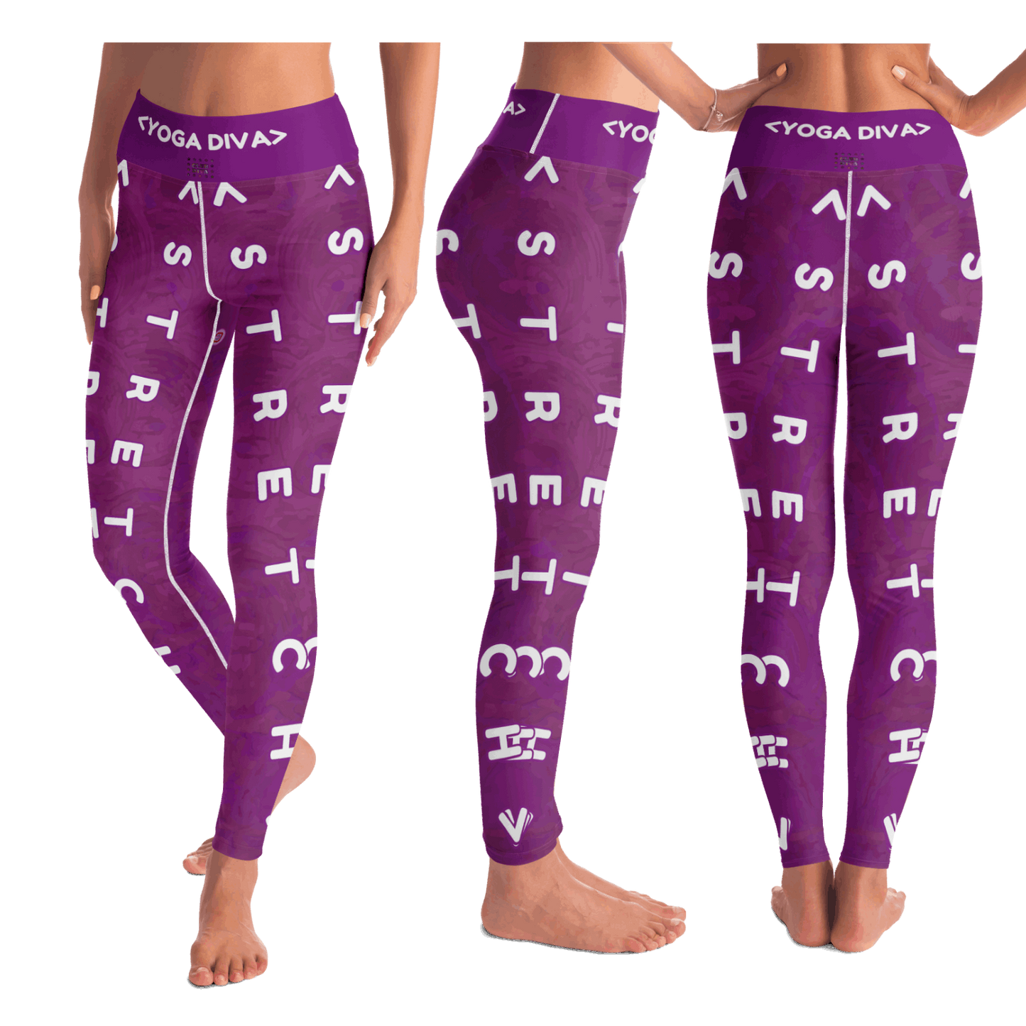  Just Being You, Your Way!-Activewear for Divas | Standout at yoga practice, get your next pair of yoga leggings designed just for you!-Leggings - AOP - YOGA FREE STYLECC P0P1